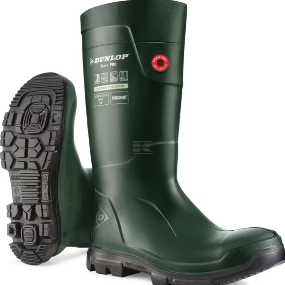 TerraPRO vernestøvler FS grønn str. 44, Dunlop
