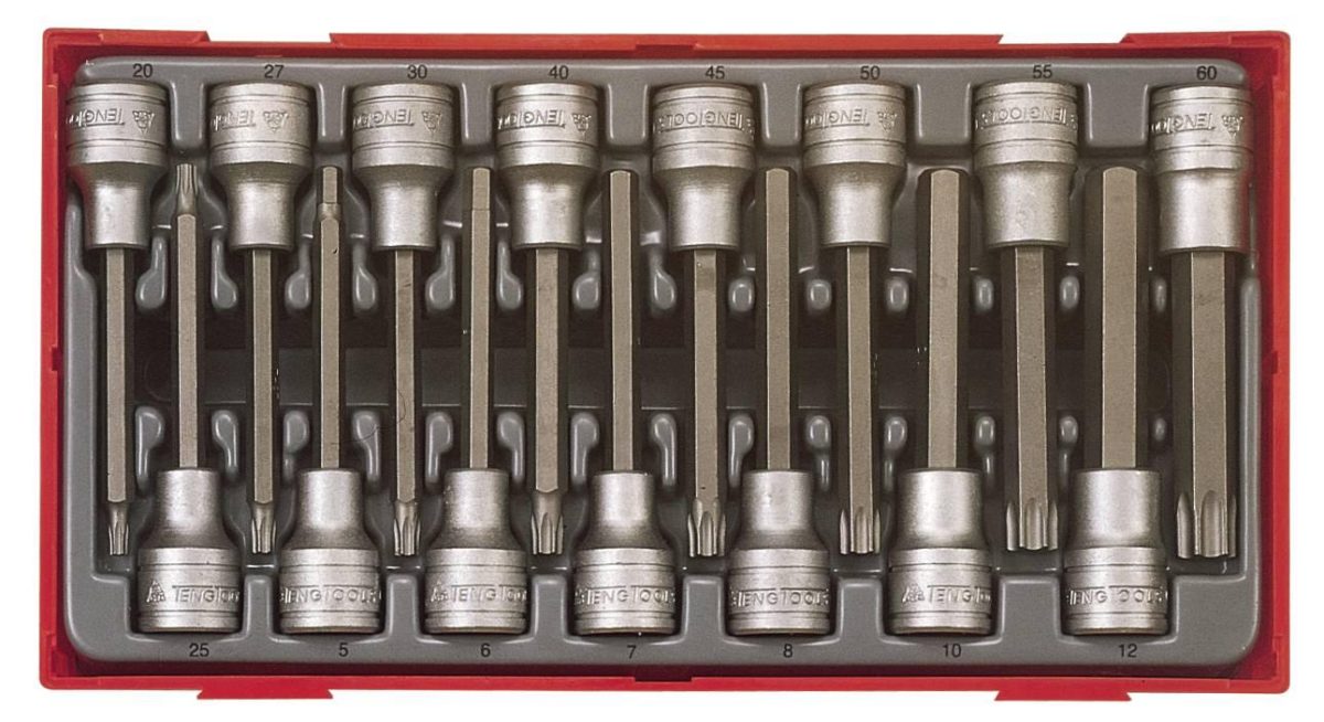 Pipebitssett Lange 1/2 15 Del