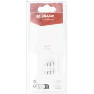 Glassikring 5A x 20 mm - 4 stk, Kramp