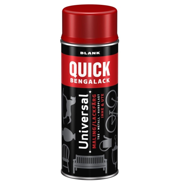 Quick Spraylakk Nr 83 Signalrød Bland - 400 Ml