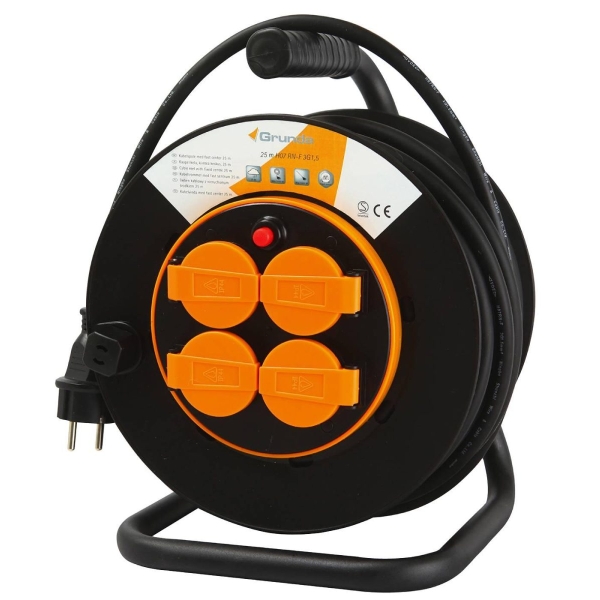 Kabeltrommel 25M Fast Senter