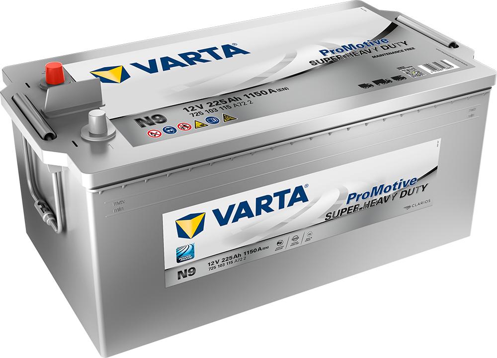 VARTA Promotive SHD Batteri 12V 225AH 1150CCA (518x276x210/242mm) +venstre N9