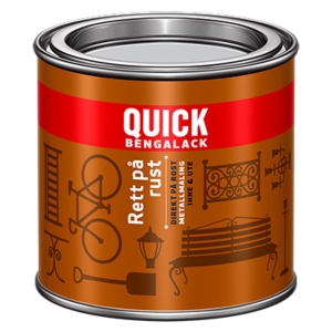 Quick Rett På Rust Nr 001 Hvit Blank 0,25L Tr, Bengalack