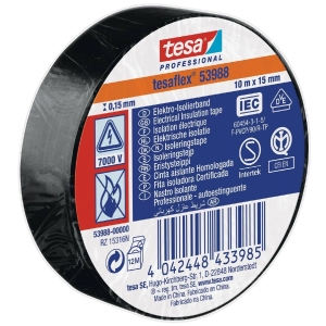 Elteip 53988 Svart 19 mm X 20 mtr, Tesa