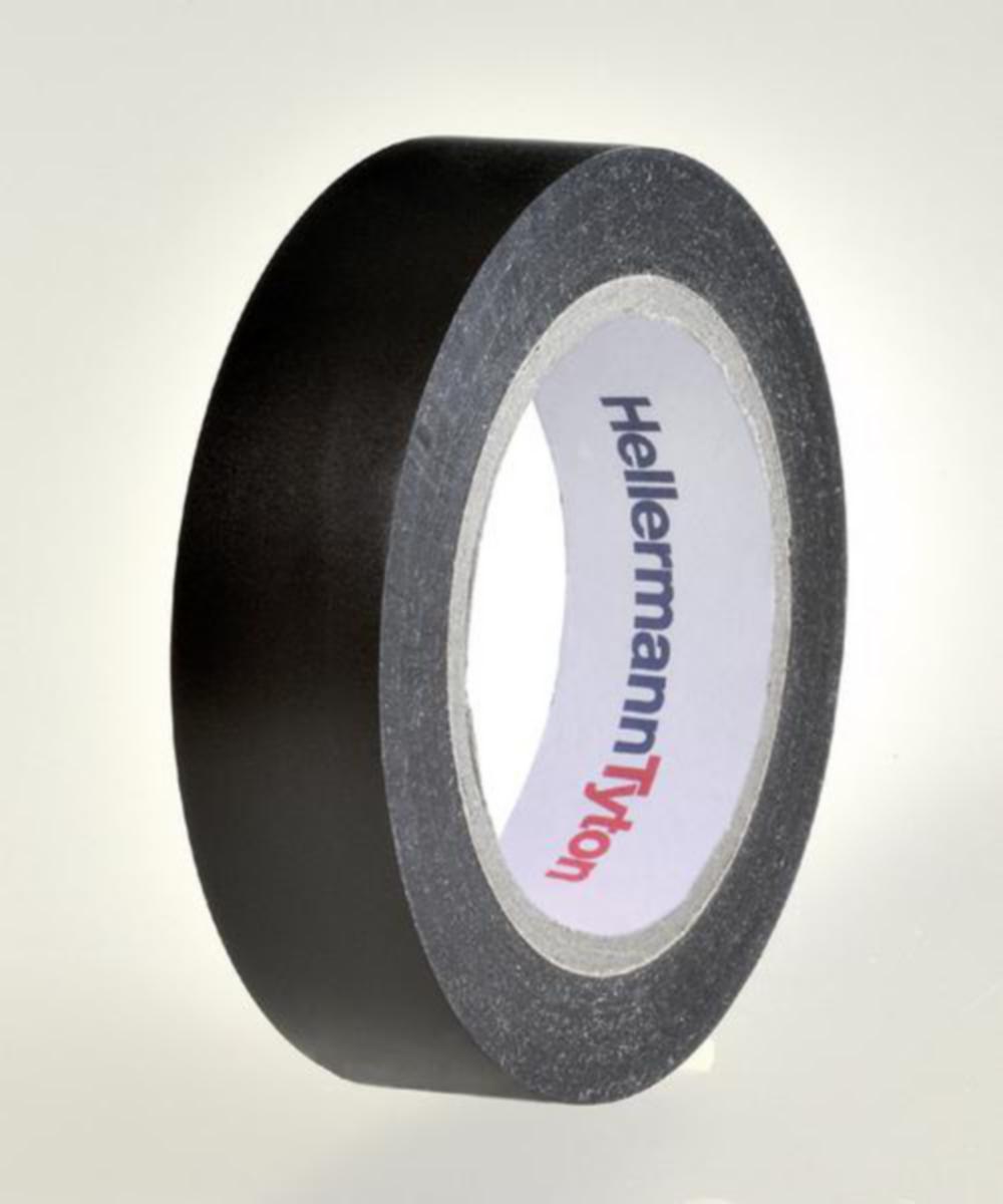 Elektroteip sort, 15 mm, 10 mtr, Hellermann