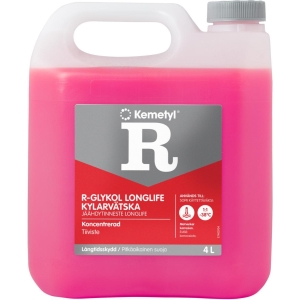 Frostvæske rød LL 4 ltr., Kemetyl