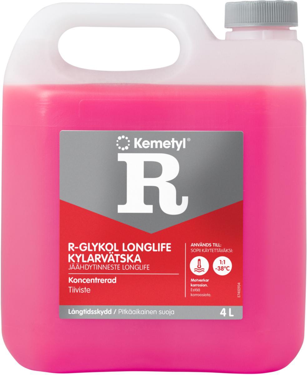 Frostvæske rød LL 4 ltr., Kemetyl