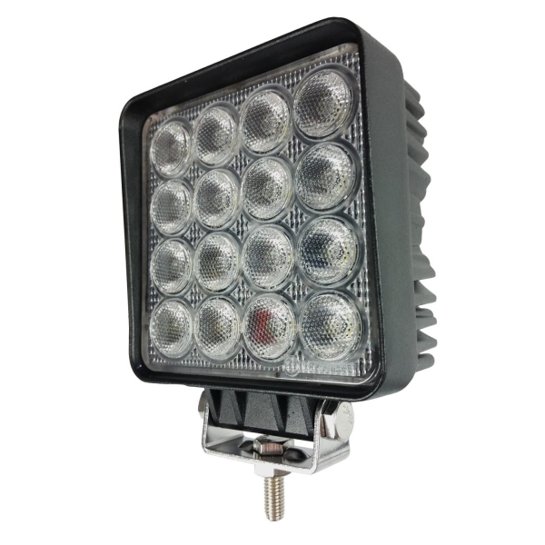 Arbeidslampe 16X3W Led Flood 10-32V, Bgu