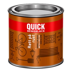 Quick Rett På Rust Sort Blank- 0,25 Ltr, Bengalack