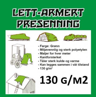 Presenning 8x12 mtr. - 130Gr -