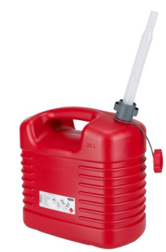 Bensinkanne 20 ltr rød, Pressol