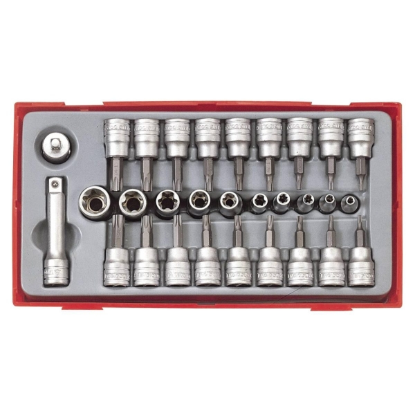 Pipebitssett Torx 30 deler, Teng Tools