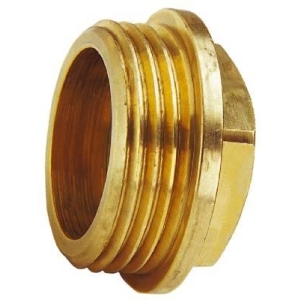 Plugg, messing G 1-1/4" Gul