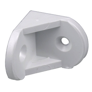 Møbelvinkel Plast 27X27Mm Hvit - 4 Stk