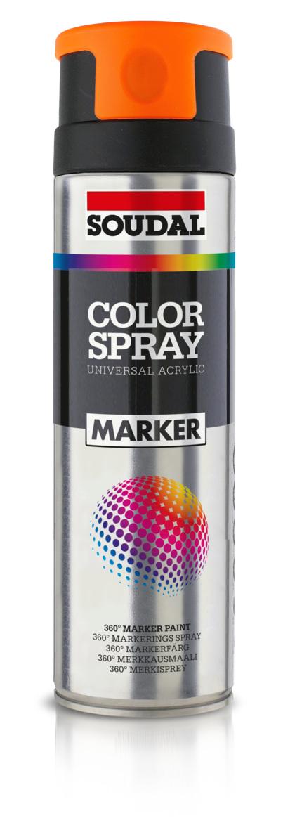 Merkspray Fluor Orange 500 ml, Soudal
