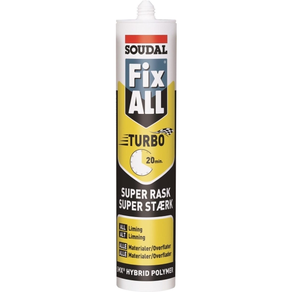 Fix All Turbo Hvit - 290 Ml, Soudal