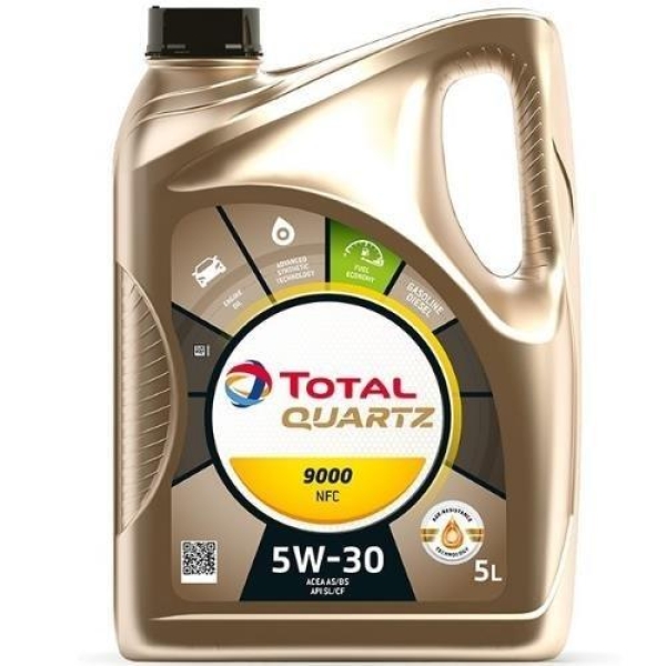 Motorolje Quartz 9000 NFC 5W-30  5 Ltr. Total
