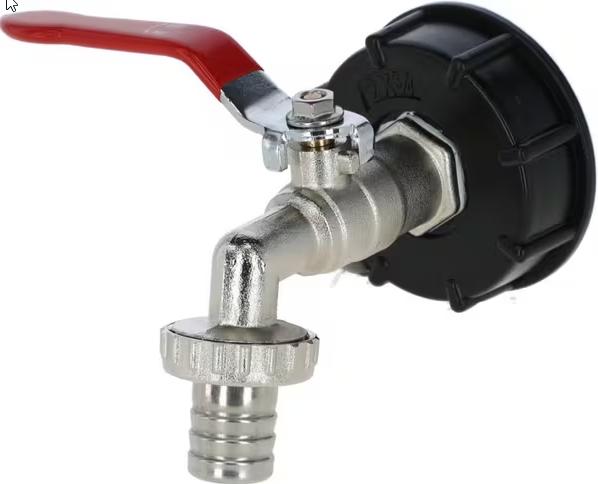 IBC Adapter med 3/4" kran