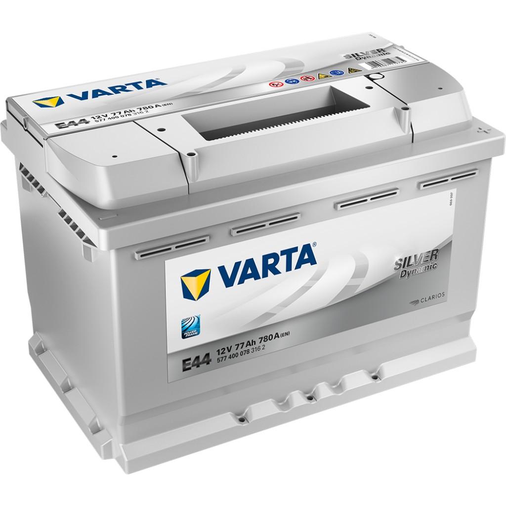 Varta Startbatteri 12V 77 Ah 780 Cca +Høyre E44