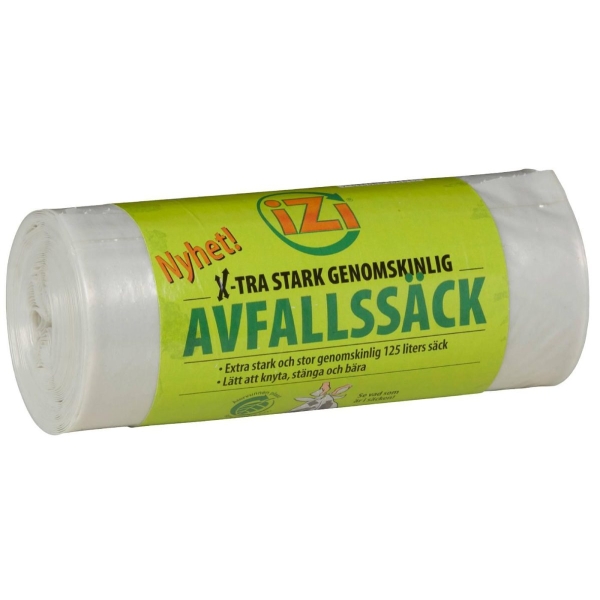Avfallssekk Plast Knytt Izi 125L