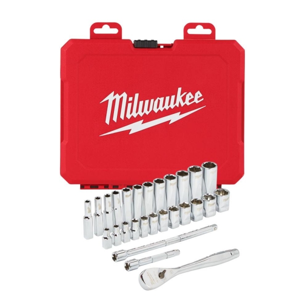 SKRALLESETT 1/4" MM 28DEL , Milwaukee