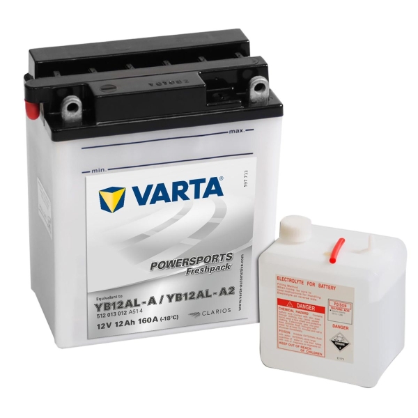 Varta Mc Batteri 12V 12Ah 160Cca YB12AL-A2 (YB12AL-A)
