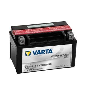 Varta Agm MC Batteri 12V 6Ah 105Cca Ytx7A-Bs ( Ytx7A-4)