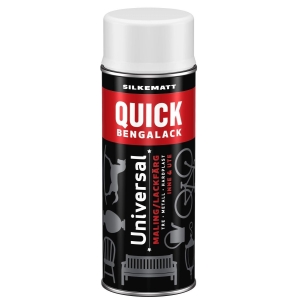 Quick Spraylakk Nr 301 Hvit Silkematt - 400 Ml