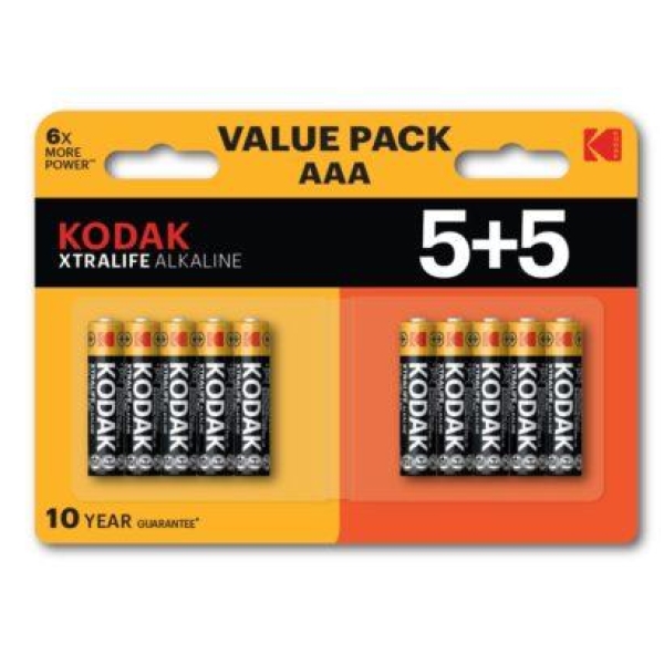 Kodak Batteri Xtralife Aaa - 10 Stk