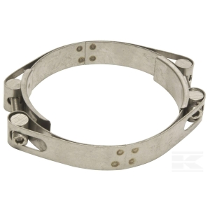 Rustfri Dobbel Slangeklemme 125-135 mm