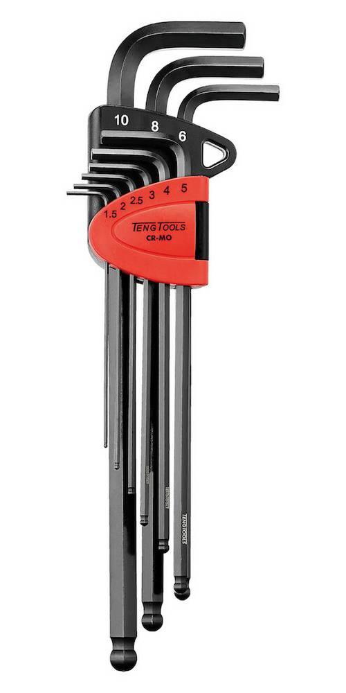 Sekskantnøkler, kulehode 1,5-10 1499MML, Teng Tools