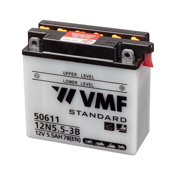 VMF Startbatteri 12N5,5-3B 78 cca (137x61X131)