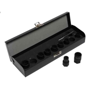 Bolt- og skrueuttrekkersett 1/2" utvendig, 10 deler, Ironside