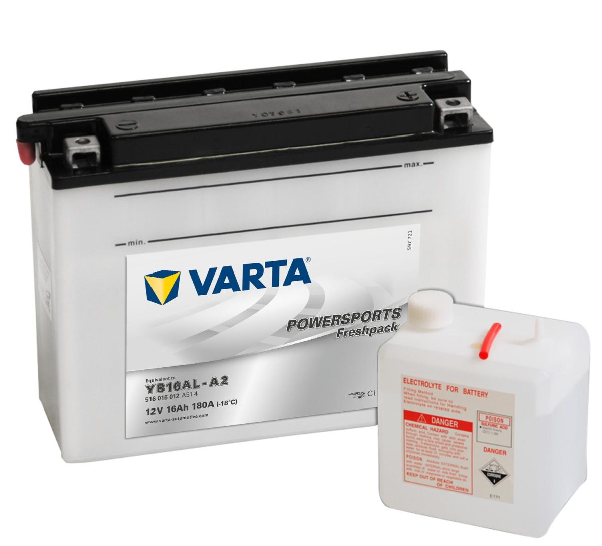 Varta MC Batteri 12V 16AH 180Cca YB16AL-A2 (CB16AL-A2)