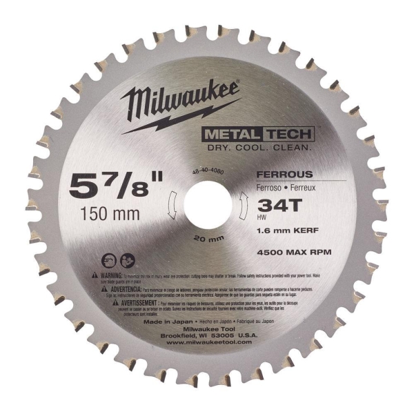 SIRKELSAGBLAD M150/20/34T , Milwaukee