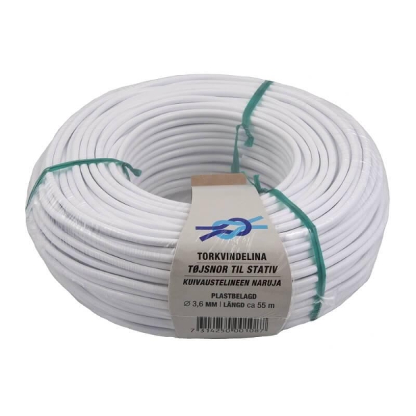 Tørkestativsnor 4Mm X 55 Mtr.
