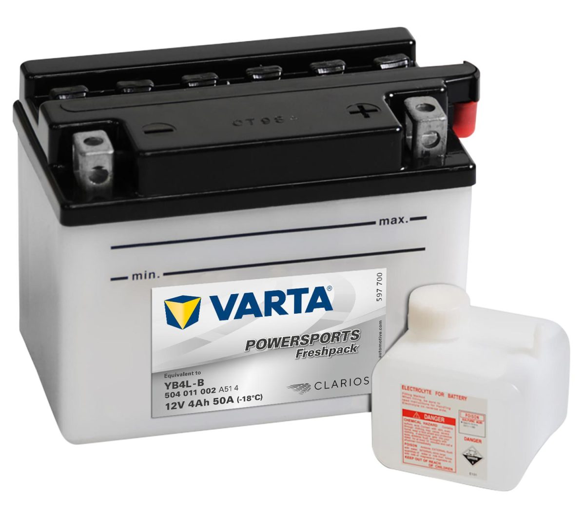Varta Mc Batteri 12V 4Ah 50Cca Yb4L-B (Cb4L-B)