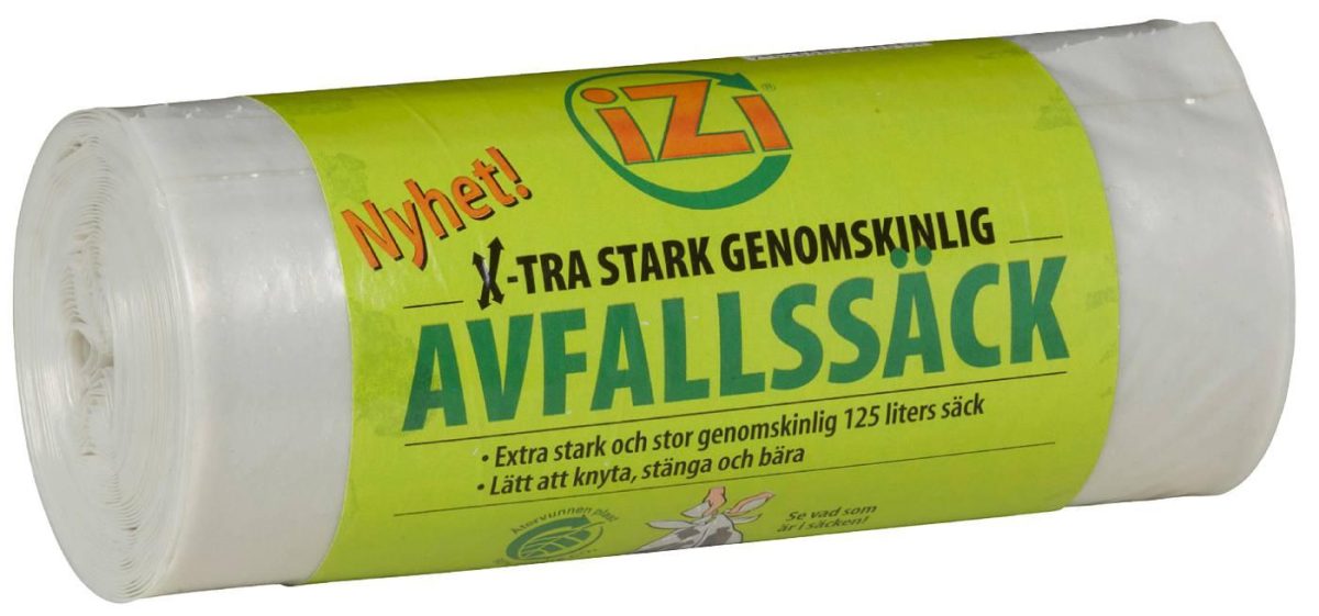 Avfallssekk Plast Knytt Izi 125L