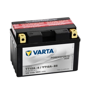 VARTA AGM MC Batteri 12V 11AH 160CCA (150x88x105mm) +venstre YT12A-BS