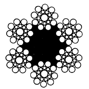 Stålwire 4 mm 6x19+FC, 10 mtr