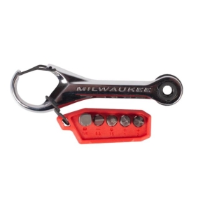 Skrallenøkkel, mini m/bits, Milwaukee