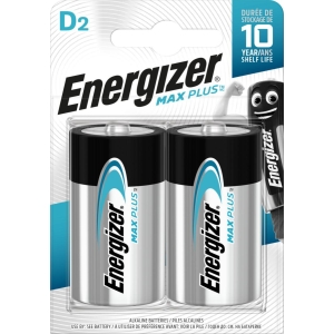 Batteri 2 stk Max Plus D/E95 BP2, Energizer