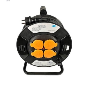 Kabeltrommel 3x1,5 mm2, 4 Veis- 40 mtr