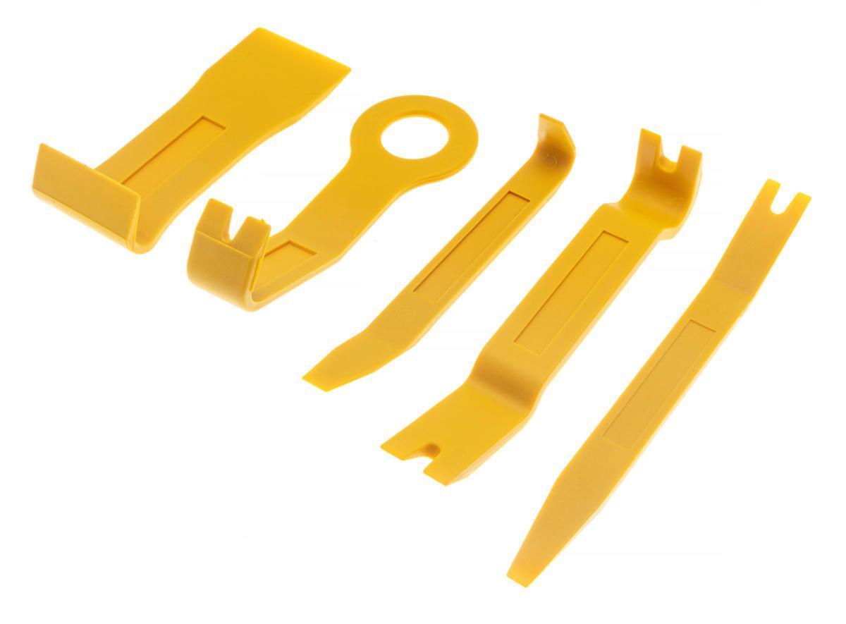 Demonteringsjern i nylon 5 deler (gule), Pela