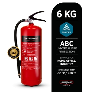 Brannslukker Pulver 6Kg 55A PE6HR-A, Housegard