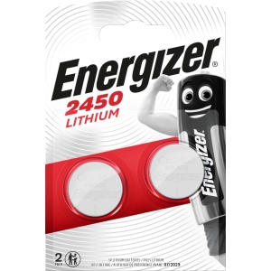 Knappcellebatteri CR2450 Lithium, 2-pk,  Energizer