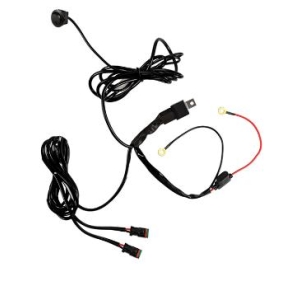 Relesett med 2 DT-kontakt og bryter 3 mtr. for 2 lykter, BGU