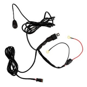 Relesett med 1 DT-kontakt og bryter 3 mtr,for 1 lykt, BGU