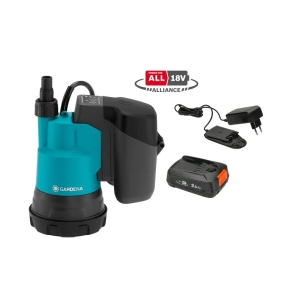 Lensepumpe rent vann 18V P4A klar til bruk 14600-20, Gardena