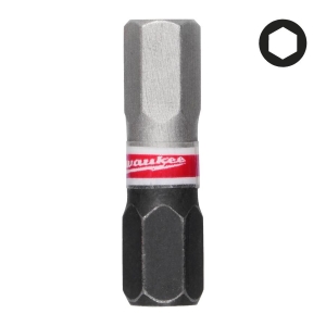 BITS SHOCKWAVE HEX 6 mm   25 mm 3 stk ,Milwaukee